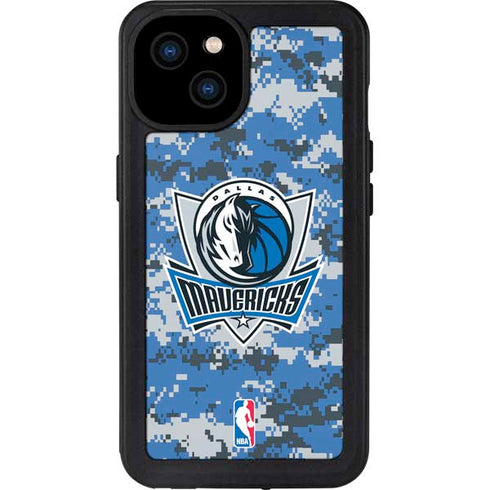 NBA Dallas Mavericks Digi Camo iPhone 15 Plus Waterproof Case